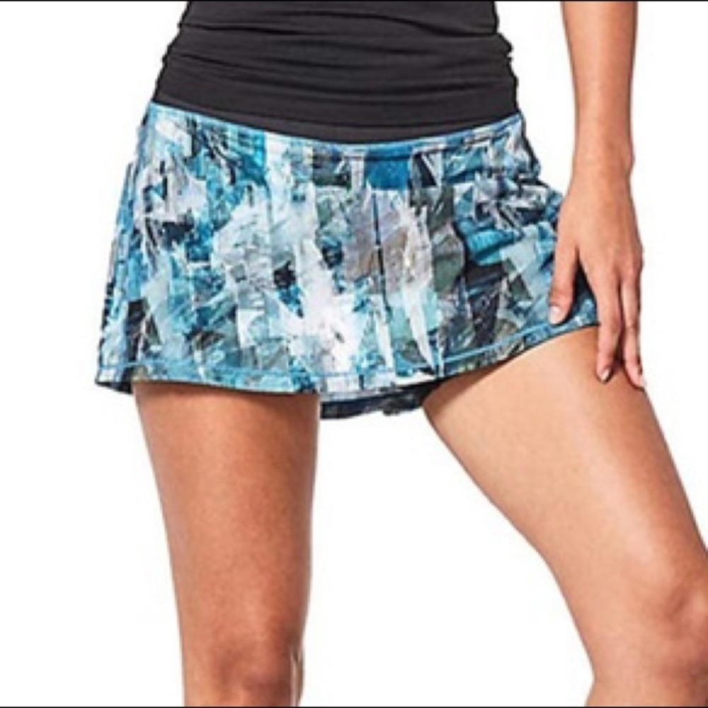 Lululemon Pace Rival Skirt Sun Dazed Multi Blue